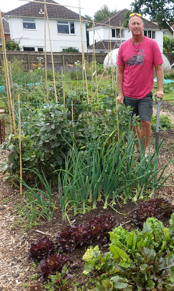 TheTony's onions growing well in 2020.